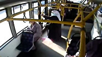 Otobüsün ani fren yapmasıyla düşen kadın yaralandı