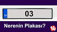 03 plaka nerenin plakası? 03 plaka kodu hangi şehir, neresi?