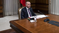 Cumhurbaşkanı Erdoğan Fransız mevkidaşı Macron ile görüştü