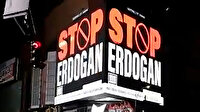 FETÖ'cülerden alçak propaganda: New York'taki panolara 'Stop Erdoğan' yazdırdılar