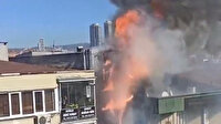 Kartal'da korkutan yangın: 6 katlı binanın dershane olarak kullanılan katı alevlere teslim oldu
