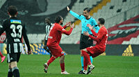 Beşiktaş-Gaziantep FK maçında kural öğreten pozisyon