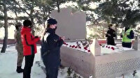 Görevli kadın jandarmalar kahramanlık simgesi Nene Hatun'u unutmadı