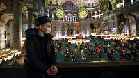 Vatandaşlar Miraç Kandili'nde Ayasofya'ya akın etti
