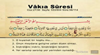 Vakıa Suresi oku ve dinle! Vakıa Suresi Arapça Yazılışı ile Türkçe Okunuşu, Duası ve Meali