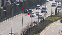 Akan trafiğe rağmen ters yönde tehlikeli yolculuk