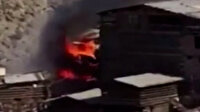 Artvin'de 60 evin küle döndüğü yangının başlama anı