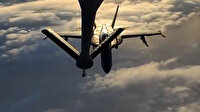 TSK'dan ABD'ye ait F-18 savaş uçaklarına yakıt ikmali kamerada