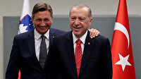 Cumhurbaşkanı Erdoğan, Slovenya Cumhurbaşkanı Borut Pahor ile görüştü
