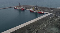 Fatih ve Kanuni sondaj gemileri Filyos Limanı'nda bir araya geldi