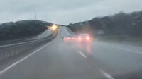 Şile yolunda sürücülerin yol verme tartışması tehlikeye davetiye çıkardı: O anlar kamerada