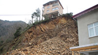 Rize'de heyelan: 3 ev tahliye edildi