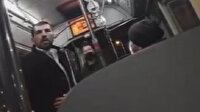 Durakta durmayan otobüs şoförü "Akıllı ol" diyerek yolcunun üzerine yürüdü