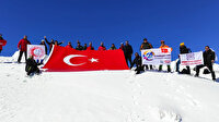 2 bin 800 rakımlı Beydağı zirvesine tırmanıp Türk bayrağı açtılar