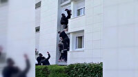 Fransa’da yangında mahsur kalan aileyi kurtarmak için seferber oldular