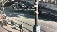 Sultanahmet'te hareketli anlar: Kavga ettiği kişilerin üzerine otomobilini böyle sürdü