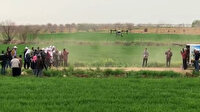 Şanlıurfa'da tarlalar drone ile ilaçlandı