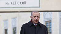Cumhurbaşkanı Erdoğan cuma namazını Hz. Ali Camisi'nde kıldı
