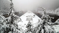 Bolu Dağı'nda kar yağışı etkili oluyor