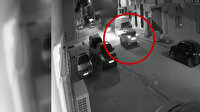 Park halindeki minibüse çarparak takla atan cip kamerada