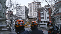 Ankara'da istinat duvarı çöken 8 katlı apartman yıkılıyor