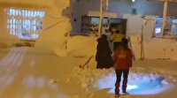 Kar ve tipiden yolu kapanan köyde kalp krizi geçiren hasta, 2 saatte kurtarıldı