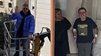 Koronavirüs tedavisi gören babaya oğlundan ‘vinçli sürpriz'