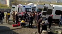Malatya'da yolcu minibüsü kaza yaptı: 8 yaralı