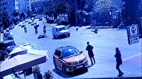 Etiler'de motosikletli sürücünün tek teker şovu kötü bitti