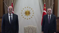 Cumhurbaşkanı Erdoğan, Yunanistan Dışişleri Bakanı Dendias'ı kabul etti