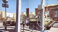 Rusya'dan 53 yıl sonra aynı gözdağı: Tanklara 'savaş boyası' çekildi