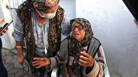 Yaşlı çift yanan evlerini gözyaşları içinde izledi: Osman patates pişiriyordu ev tutuştu