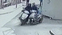 Bursa'da iki motosiklet böyle çarpıştı: Çarptığı sürücü acı içinde kıvranırken kaçtı