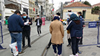 İstiklal Caddesi girişinde sıkı kontrol