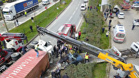 Bursa'da TIR otomobilin üzerine devrildi: Yanan aracın sürücüsü feci şekilde can verdi