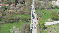 Bursa'da kısıtlama öncesi kilometrelerce kaynak suyu kuyruğu
