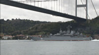Rus savaş gemisi İstanbul Boğazı’ndan geçti
