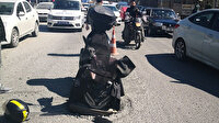 İstanbul’da motosikletli kurye rögara düştü