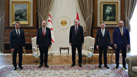 Cumhurbaşkanı Erdoğan, KKTC Cumhurbaşkanı Ersin Tatar ile görüştü