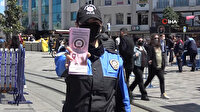 KADES uygulaması polis ekipleri tarafından İstiklal Caddesi'nde kadınlara tanıtıldı