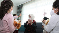 Emine Erdoğan sevgi evinde çocuklarla bir araya geldi
