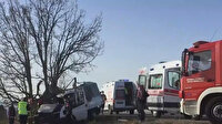 Kırıkkale'de kontrolden çıkan kamyonet ağaca çarptı: 1 ölü, 1'i bebek 2 yaralı