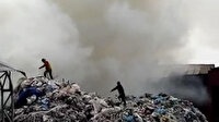 Bursa İnegöl'de geri dönüşüm tesisinde yangın çıktı