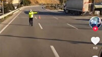 Sosyal medyada canlı yayın yaparken kendisini durduran polislere küfreden tır sürücüsüne hapis cezası