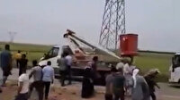Şanlıurfa'da kaçak elektrik denetimine gelen ekiplere saldırı