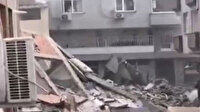 Zeytinburnu'nda boşaltılan 5 katlı bina çöktü