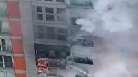 İngiltere'nin başkenti Londra'da 43 katlı apartmanda yangın