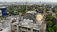Yüzde 75'i tamam: 20 bin kişilik Levent Camii havadan görüntülendi