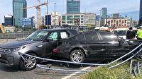 İstanbul'da 11 aracın karıştığı akılalmaz kaza: Demir parçası metrobüs bekleyen kadına düştü