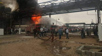 Suriye’de Esed rejimime ait petrol rafinerisinde yangın